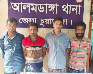 আলমডাঙ্গায় পৃথক অভিযানে পাঁচজন গ্রেপ্তার, ইয়াবা-গাঁজা ও চোরাই কবুতর উদ্ধার