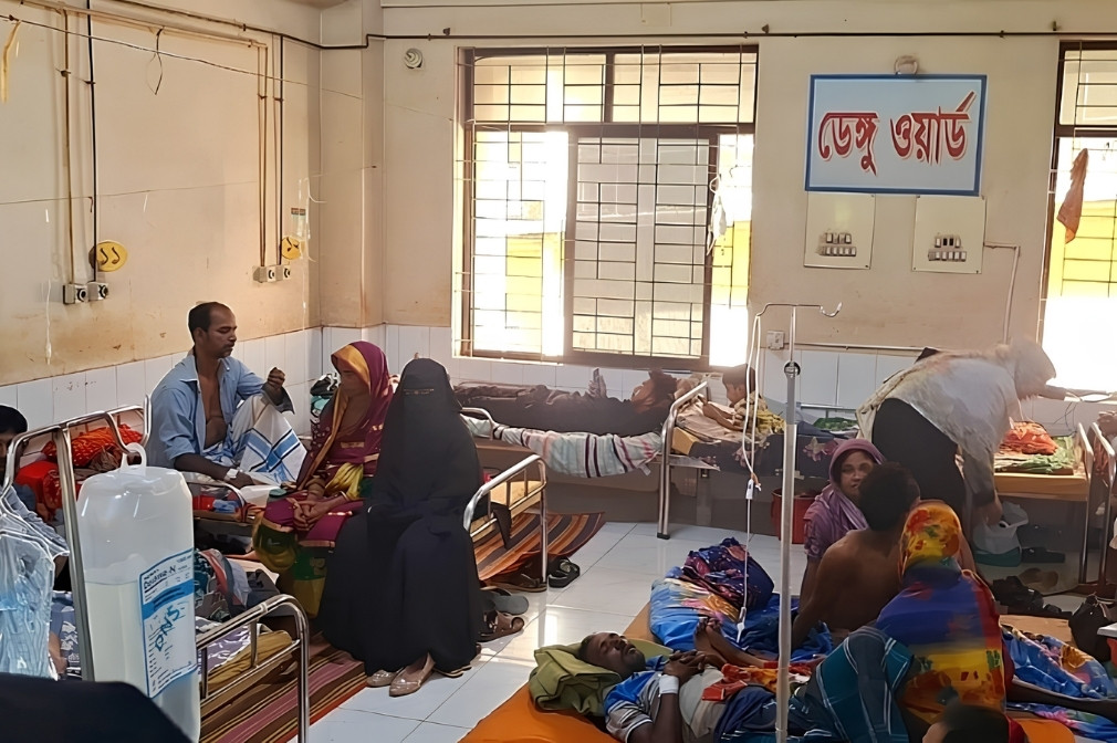 চাঁদপুরে ডেঙ্গুর বাড়ছে প্রকোপ, হাসপাতালে মেঝেতেও চলছে চিকিৎসা