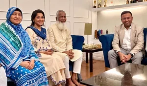 বাঁধনের বাসায় পররাষ্ট্র প্রতিমন্ত্রী, কৃতজ্ঞতা জানালেন অভিনেত্রী