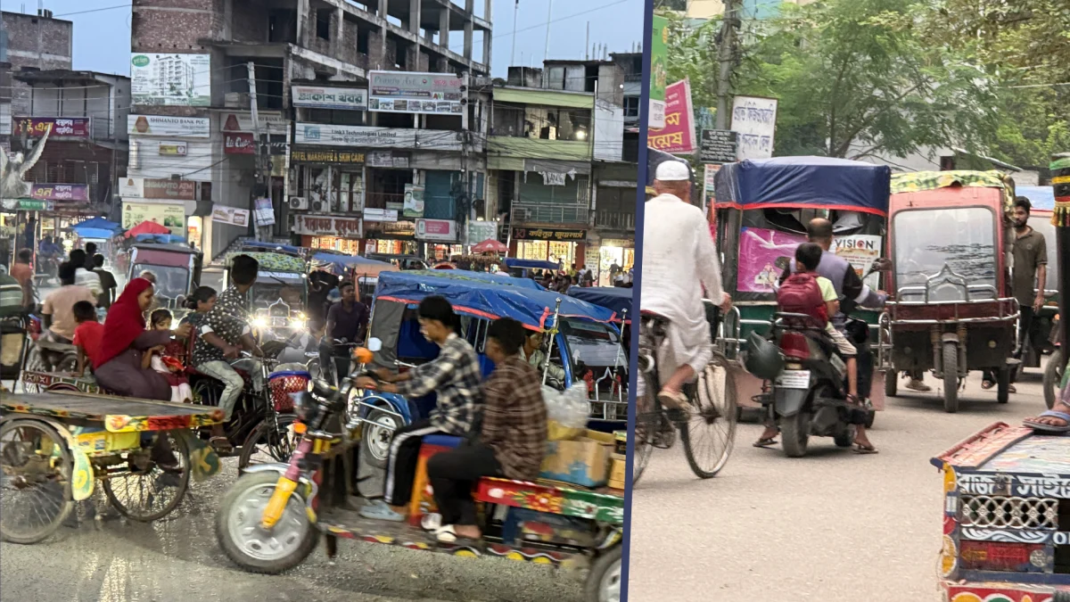 যাত্রী দেখলেই ব্রেক, যেখানে-সেখানে দাঁড়ানো, ইজিবাইকের দখলে চুয়াডাঙ্গার সড়ক