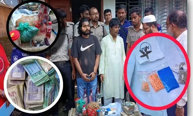 মেহেরপুরে ইয়াবা-গাঁজা-গুলিসহ পিতা-পুত্র গ্রেপ্তার